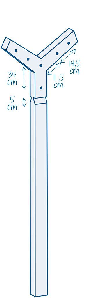 Différents types de poteaux à linge en béton (T et Y)