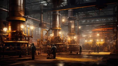 Usine électrique à vapeur du XIXe siècle