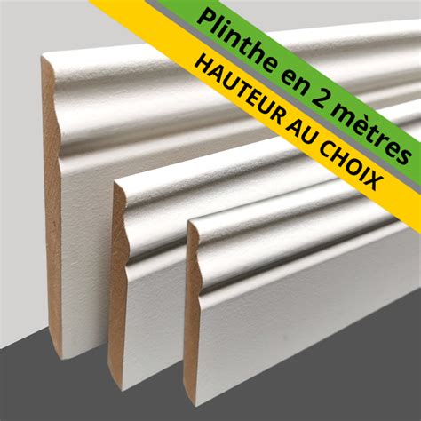 Plinthe en bois MDF pré-peinte