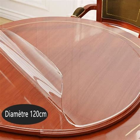 Table avec nappe en PVC transparente