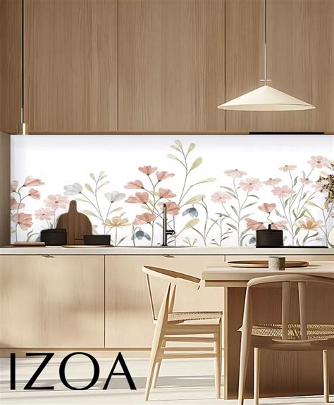 Crédence de cuisine avec motifs géométriques abstraits