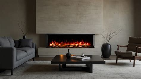 Cheminée électrique murale au design moderne