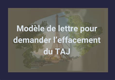 Diagramme expliquant le fonctionnement du fichier TAJ