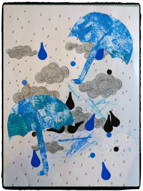 Représentation artistique de la pluie