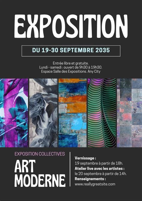 Affiche d'une exposition d'art africain des années 1930