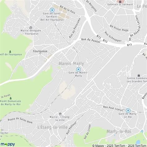 Carte de Mareil Marly