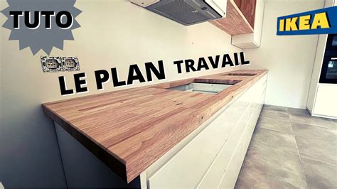 Plan de travail de cuisine IKEA installé