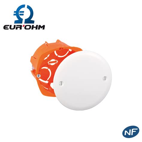 Boîte de dérivation encastrable avec pattes de fixation