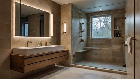 Salle de bain avec une vasque en cuivre et robinetterie assortie