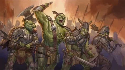 Illustration d'une horde d'Orks en pleine charge