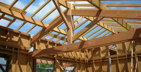 Structure de charpente en bois