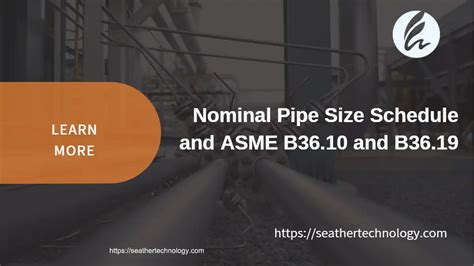 Schéma expliquant les normes ASME pour les tuyaux
