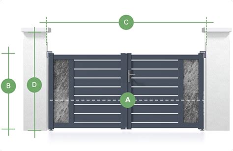 Schéma comparatif entre portail battant et portail coulissant