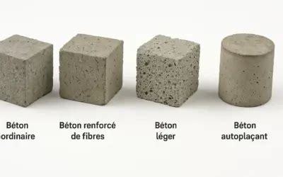 Béton cellulaire avec différents types de fixations