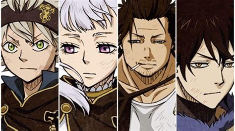 Illustration des personnages principaux de Black Clover
