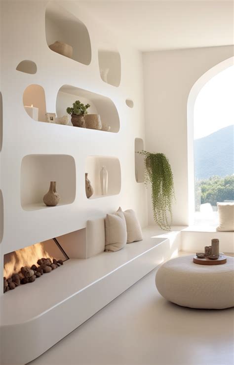 Niche murale moderne dans un salon