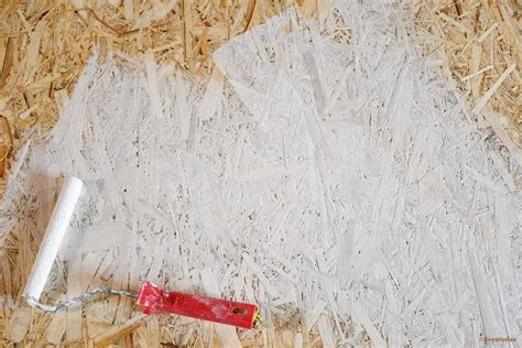 Exemple de finition murale en OSB peint