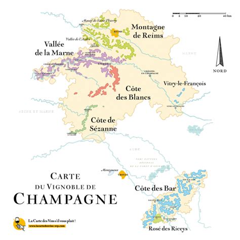 Carte de la région Champagne