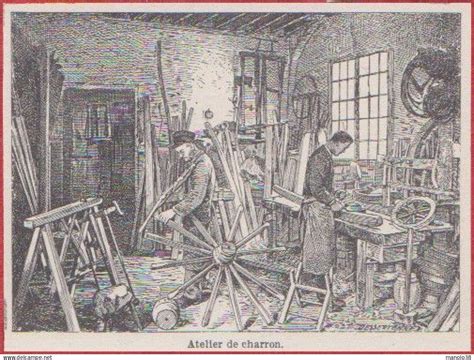 Atelier de charron avec outils