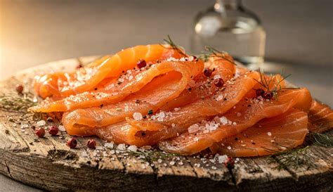 Saumon gravlax tranché