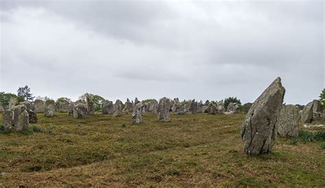 Photographie des alignements de menhirs de Carnac