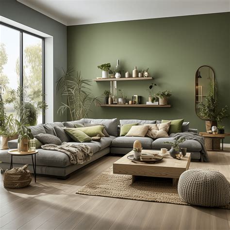 Palette de verts pour un salon