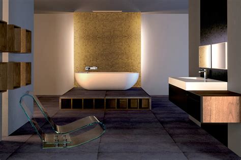 Design de salle de bain moderne avec un caniveau en inox