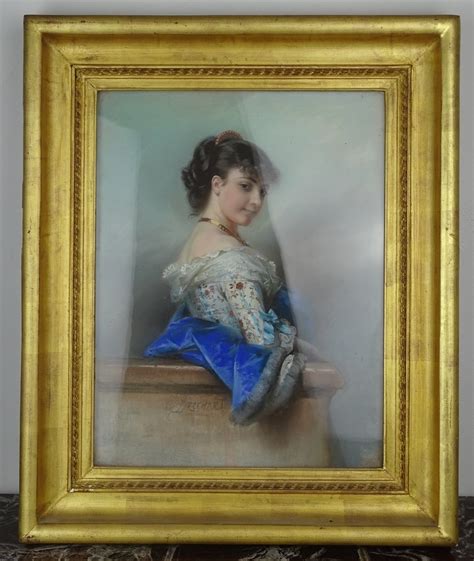 Tableau en techniques mixtes représentant une femme