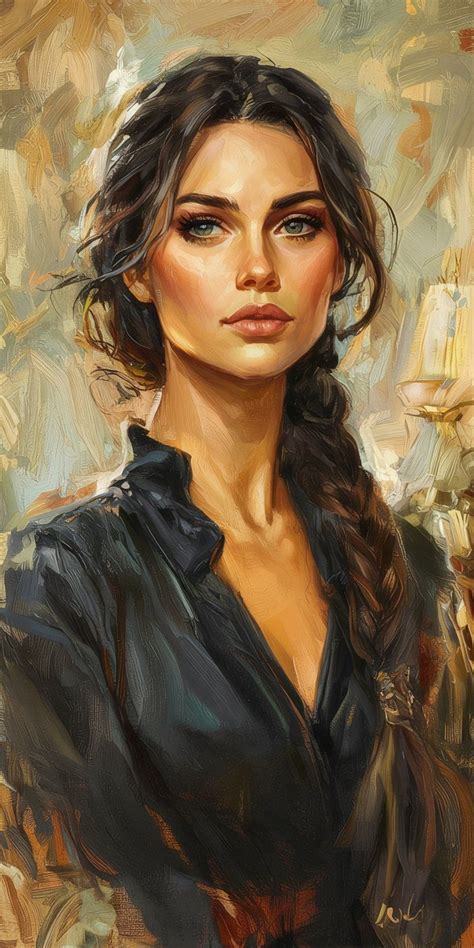 Femme peinte avec une approche libre et expressive