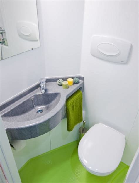 Exemple de salle de bain préfabriquée compacte