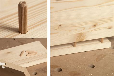 Assemblage bois avec tourillons