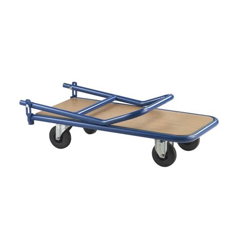 Chariot de chargement bois avec dossier rabattable