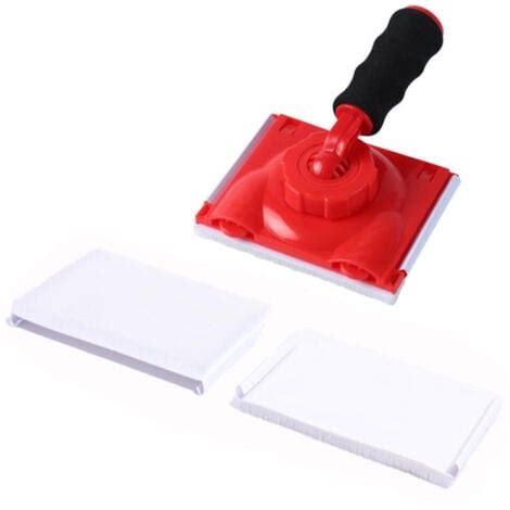 Outils de finition pour polystyrène : papier de verre, brosses, enduit