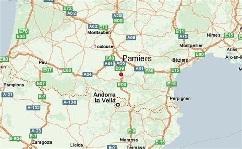 Carte de Pamiers et ses environs