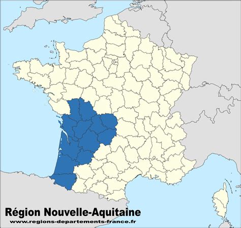 Carte de la région Nouvelle-Aquitaine mettant en évidence La Crèche et les villes voisines