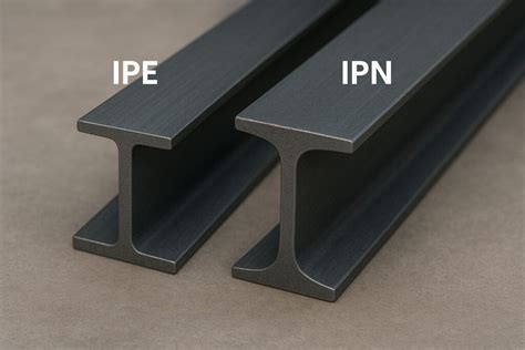 Illustration comparative des profils IPE et IPN