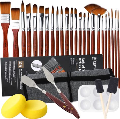 Ensemble de pinceaux pour peinture acrylique