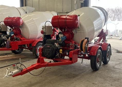 Bétonnière sur remorque