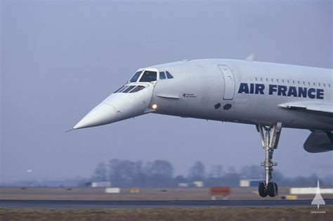 Le Concorde en livrée Air France lors d'un vol commercial