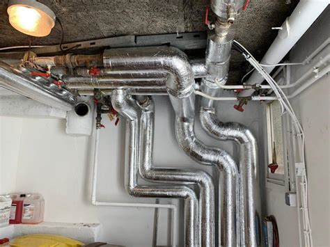 Schéma d'une tuyauterie avec isolant calorifuge