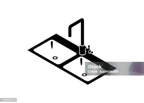 Illustration d'un évier de cuisine bouché avec de l'eau stagnante