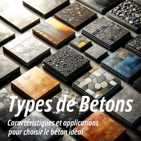 Différents types de bétons décoratifs