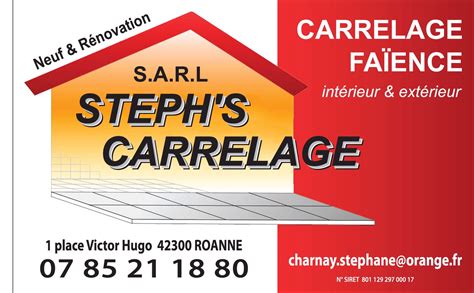 Façade de l'entreprise STEPH'S CARRELAGE à Roanne