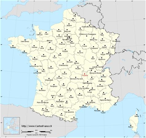 Carte de Roanne mettant en évidence l'adresse de STEPH'S CARRELAGE