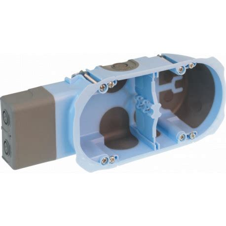 Boîte d'encastrement double poste pour cloison sèche