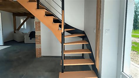 Calepinage d'un escalier quart tournant