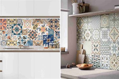 Mur décoré de carreaux de ciment