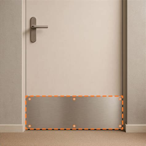 Exemple de plaque de protection de porte