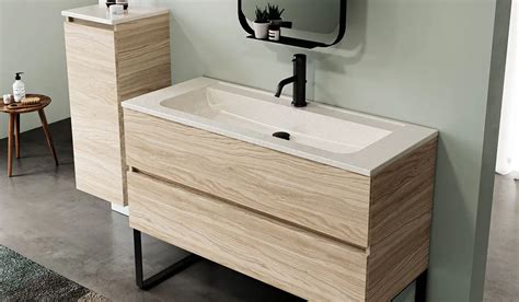 Schéma comparatif des matériaux de meubles de salle de bain