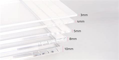 Plaque de plexiglas transparente de 8mm d'épaisseur